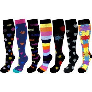 7 Pair Small/Medium Premium Quality Colorful Moder